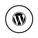 small icon depicting the wordpress company logo