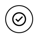 small icon depicting a checkmark or tick