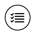 small icon depicting a checklist
