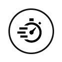 small icon depicting a stopwatch