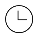 small icon depicting a clock face
